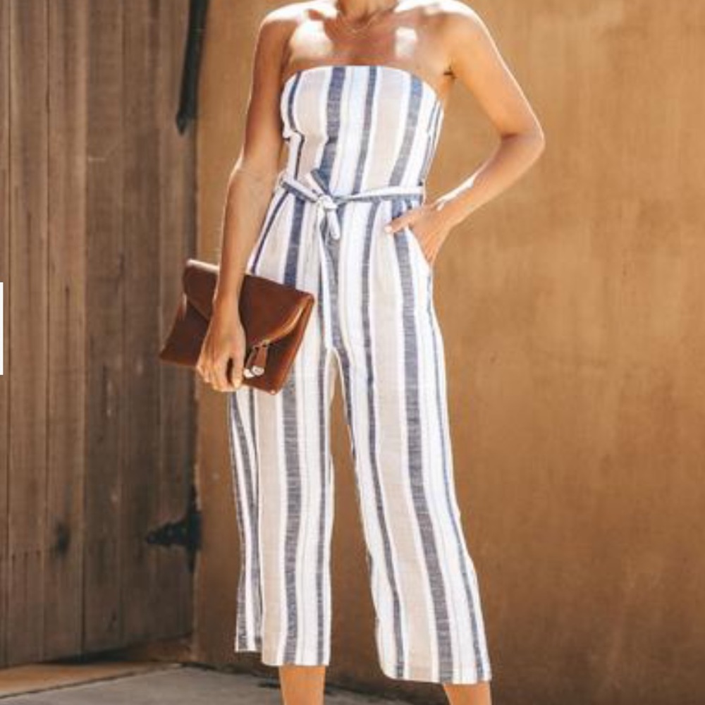 Vici Collection Strapless Jumpsuit! NWT!